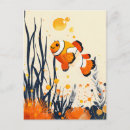 Search for clownfish postcards Coral reef