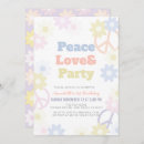 Search for peace love baby invitations Floral