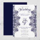 Search for navy blue lace wedding invitations Trendy