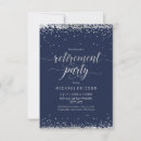 Search for silver retirement invitations Party