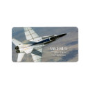 Search for fighter return address labels Jets
