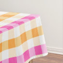 Search for pink and orange tablecloths Check
