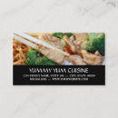 Search for asian food business cards Cafe
