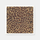 Search for leopard print napkins Wild animal