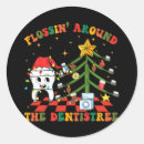 Search for funny dental stickers Xmas