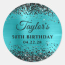 Search for black and turquoise stickers For her