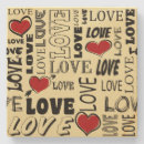 Recherche de romance dessous de verres Calligraphie