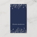 Search for blue and silver business cards Floral