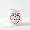 Search for i love names mugs Red heart