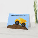 Search for dump truck birthday cards Blue