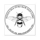 Search for honey bee rubber stamps Round