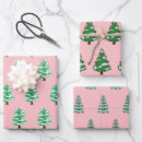 Recherche de vert de pin papier cadeau Papier d'emballage moderne