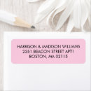 Search for pink and black return address labels Girly
