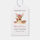 Search for deer favour tags Baby shower thank you