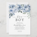 Search for dusty blue baby boy shower invitations Watercolor