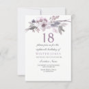 Search for purple 18th birthday invitations Party