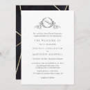 Recherche de motif vintage invitations Noir et or