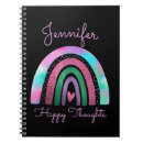 Search for rainbow glitter notebooks Colourful