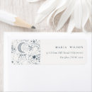 Search for moon and stars return address labels Whimsical