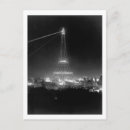 Recherche de tour eiffel nuit cartes postales Vintage
