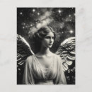Search for black and white angel postcards Christian