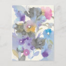 Search for yellow watercolor flowers postcards Blue
