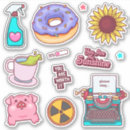Search for kawaii coffee stickers Doughnut
