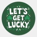 Search for get lucky stickers Leprechaun
