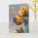 Search for bee birthday cards Yellow