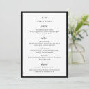 Search for black wedding menus Modern
