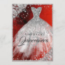 Search for red quinceanera invitations Tiara