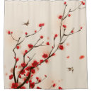 Search for oriental shower curtains Cherry blossom