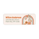 Search for groovy return address labels Baby shower