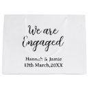 Search for engagement gift bags Calligraphy typography elegant