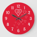 Recherche de rouge et blanc horloges Coeur