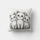 Search for black cat christmas pillows Cute