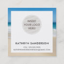 Recherche de plage chic cartes visite Simple