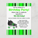 Search for skates birthday invitations Black