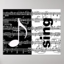 Search for song lyrics posters Black and white