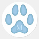 Recherche de empreinte patte bleu autocollants Amoureux des chiens