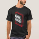 Recherche de langue signes tshirts Interprète