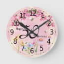 Search for 50th birthday clocks Floral
