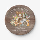 Search for rustic baby shower plates Woodland