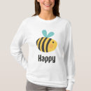 Search for bee happy tshirts Black