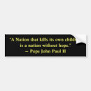 Search for catholic bumper stickers Pope