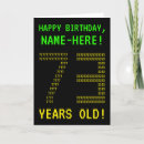 Search for 73 cards 73 years old