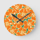 Recherche de fleurs hawaïennes horloges Hawaii
