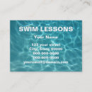 Search for swim lessons business cards Teacher