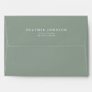 Search for sage green wedding envelopes Simple
