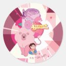 Recherche de quartz rose autocollants Réseau de dessins animés